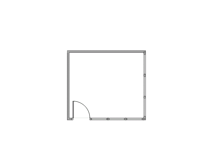 Floor plan of Flexible Office Space for Rent at 340-350 N Sam Houston Pkwy E A1008