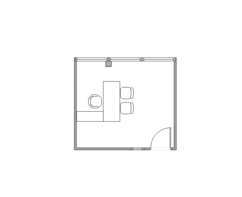 Floor plan of Flexible Office Space for Rent at 340-350 N Sam Houston Pkwy E A1010