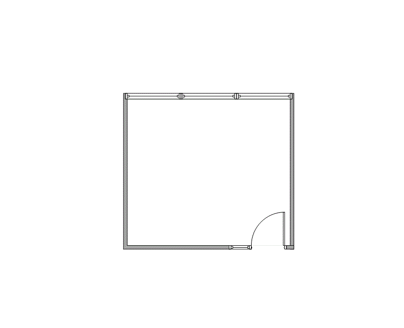 Floor plan of Flexible Office Space for Rent at 340-350 N Sam Houston Pkwy E A1011