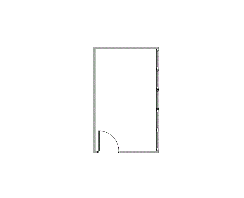 Floor plan of Flexible Office Space for Rent at 340-350 N Sam Houston Pkwy E A1023