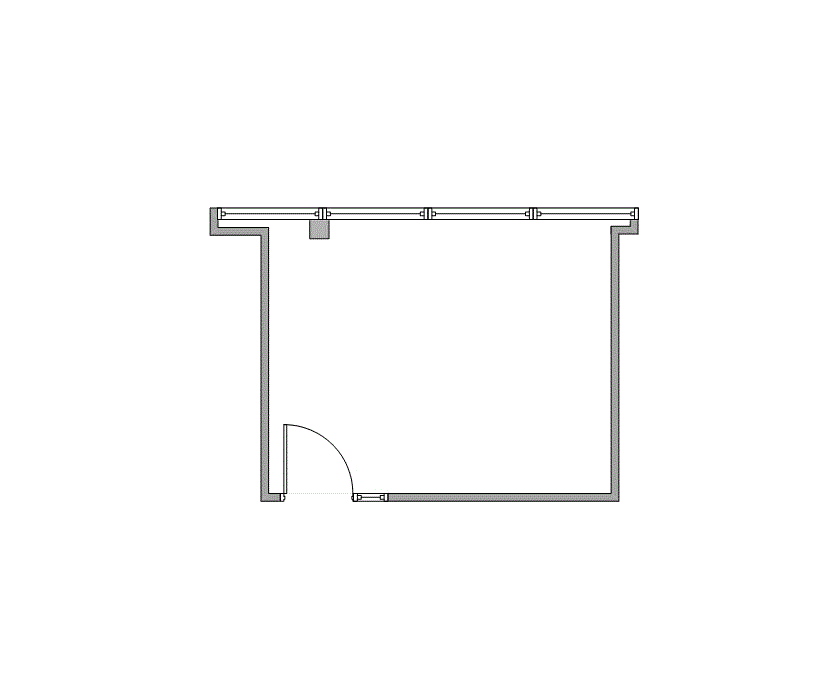 Floor plan of Flexible Office Space for Rent at 340-350 N Sam Houston Pkwy E A1027