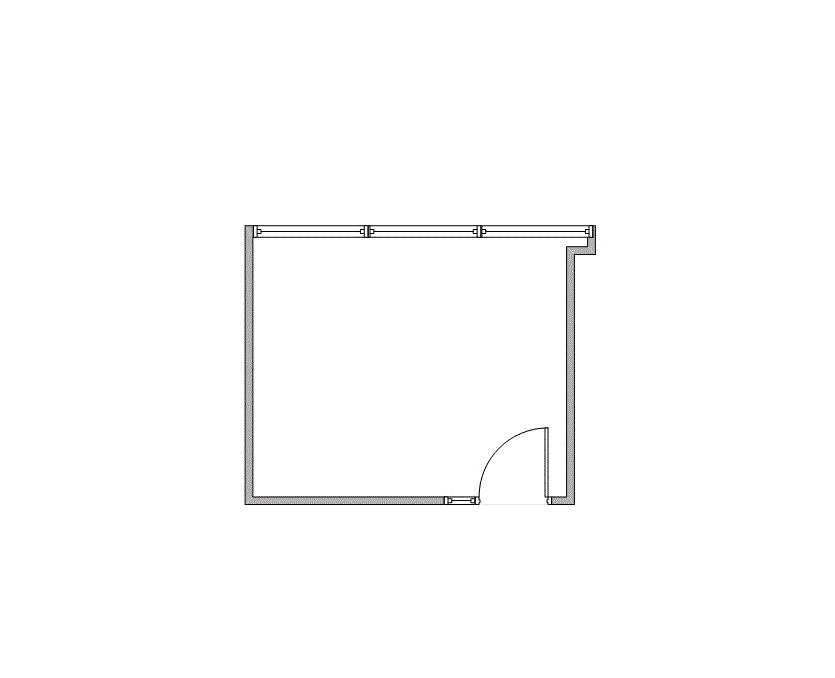 Floor plan of Flexible Office Space for Rent at 340-350 N Sam Houston Pkwy E A2044