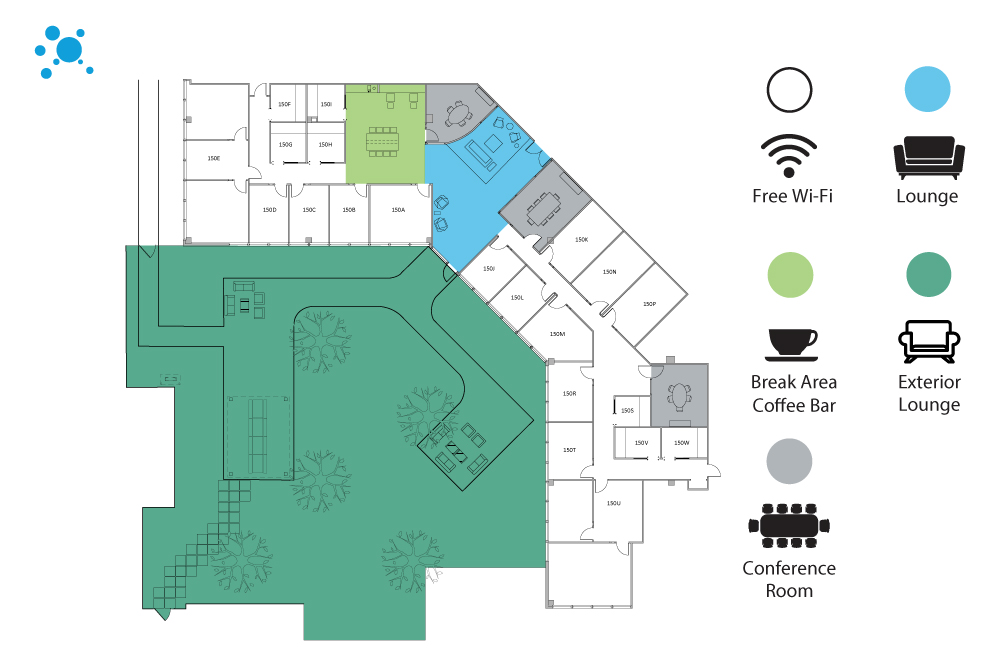 Interior images of Flexible office space at 8100 Washington Ave 5