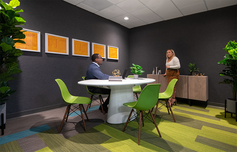 Interior images of Flexible office space at 8100 Washington Ave 9