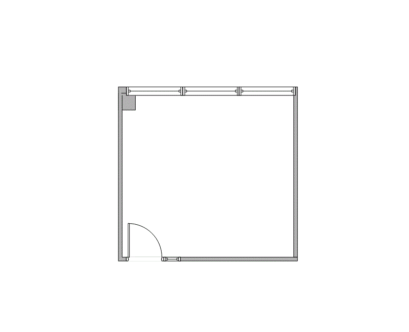 Floor plan of Flexible Office Space for Rent at 8100 Washington Ave 150A