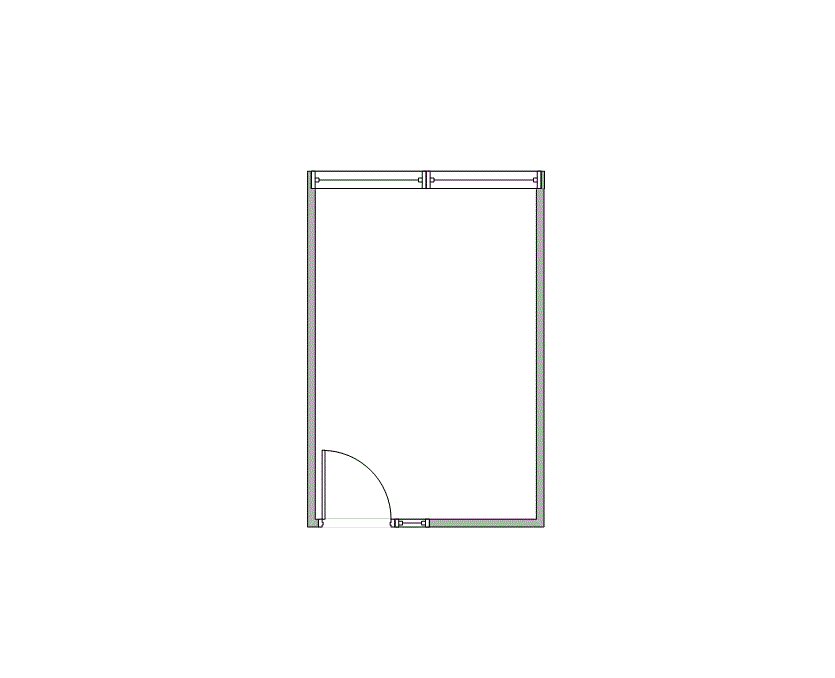 Floor plan of Flexible Office Space for Rent at 8100 Washington Ave 150D