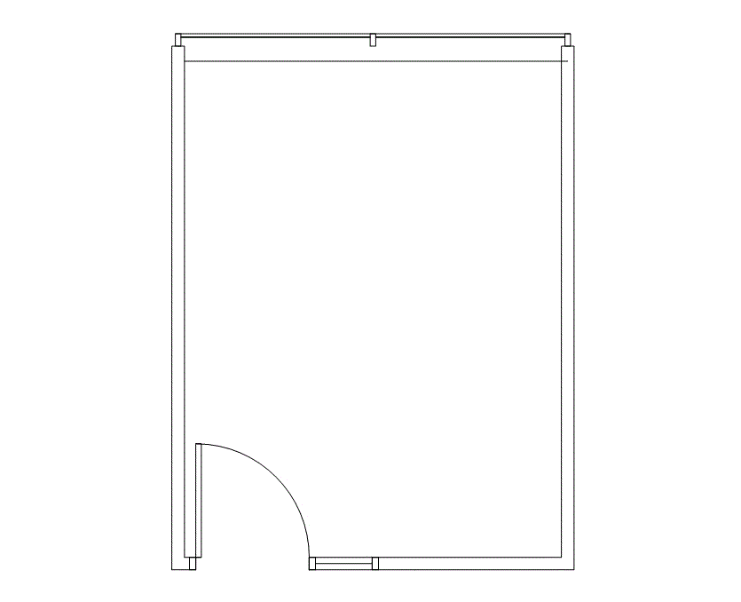 Floor plan of Flexible Office Space for Rent at 8100 Washington Ave 150L