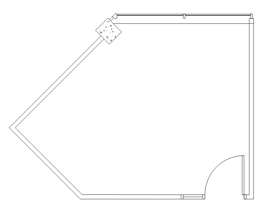 Floor plan of Flexible Office Space for Rent at 8100 Washington Ave 150M