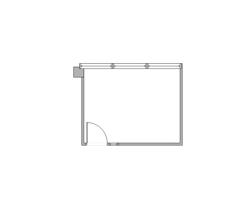 Floor plan of Flexible Office Space for Rent at 8100 Washington Ave 150T