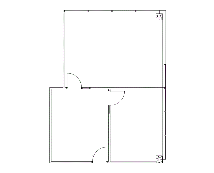 Floor plan of Flexible Office Space for Rent at 8100 Washington Ave 150U