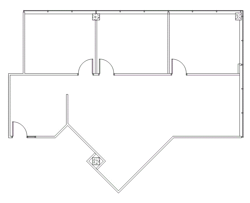 Floor plan of Flexible Office Space for Rent at 8100 Washington Ave 164