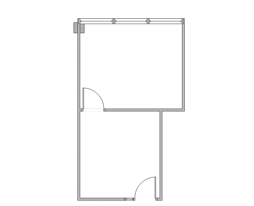 Floor plan of Flexible Office Space for Rent at 8100 Washington Ave 165