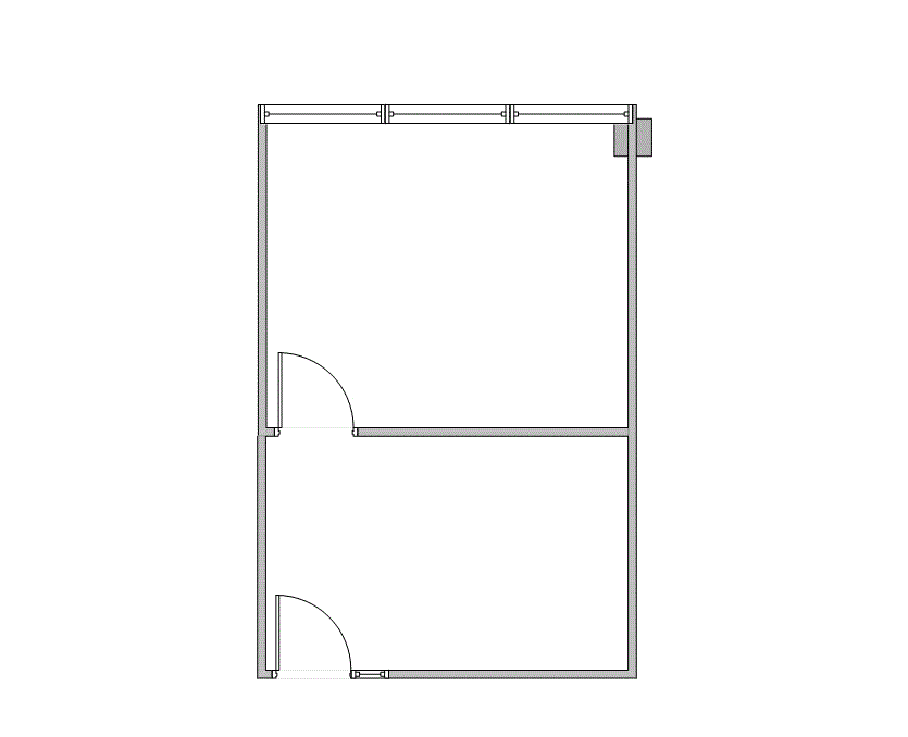 Floor plan of Flexible Office Space for Rent at 8100 Washington Ave 166