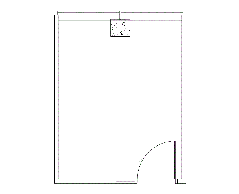 Floor plan of Flexible Office Space for Rent at 8100 Washington Ave 171