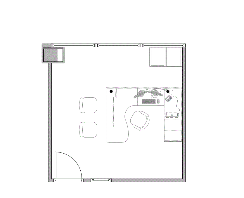 Floor plan of Flexible Office Space for Rent at 4425 W. Airport Freeway 123