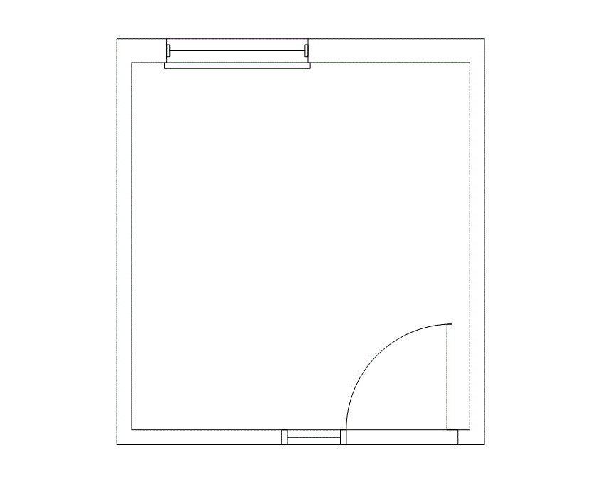 Floor plan of Flexible Office Space for Rent at 2100 Manchester Road 1610