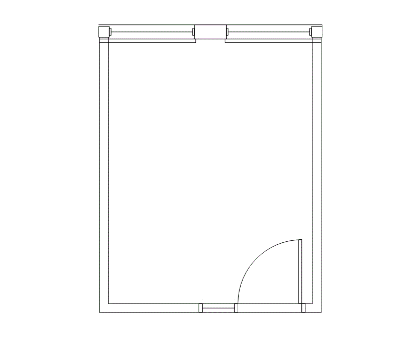 Floor plan of Flexible Office Space for Rent at 2100 Manchester Road 1628