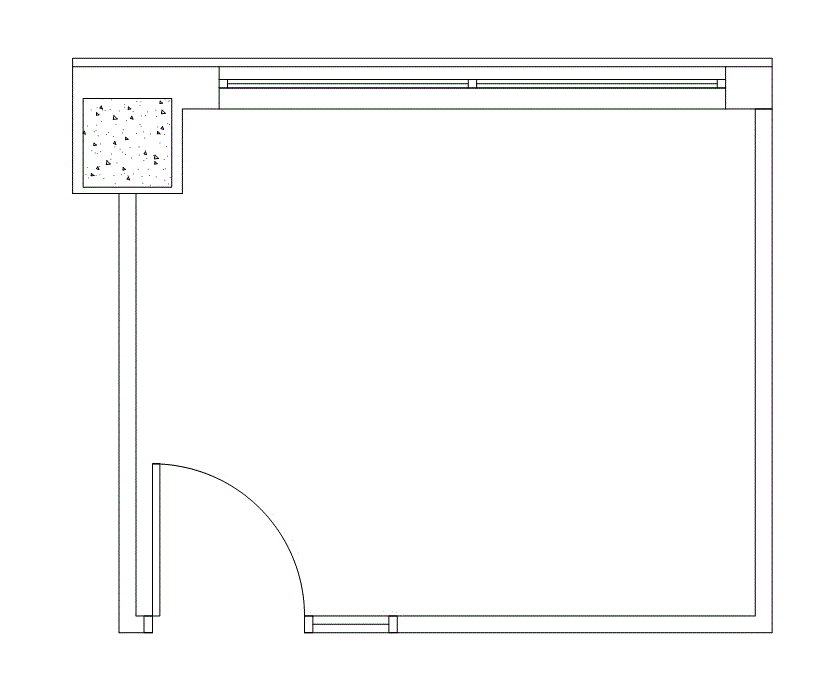 Floor plan of Flexible Office Space for Rent at 3030 Warrenville Road 450-18