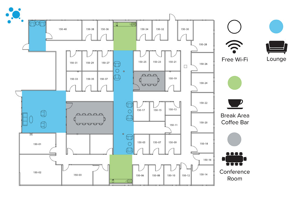 Interior images of Flexible office space at 1300 Bay Area Boulevard 3