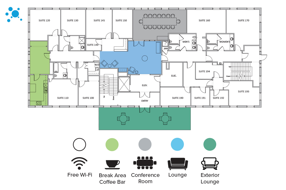 Interior images of Flexible office space at 10210 Grogans Mill Road 6