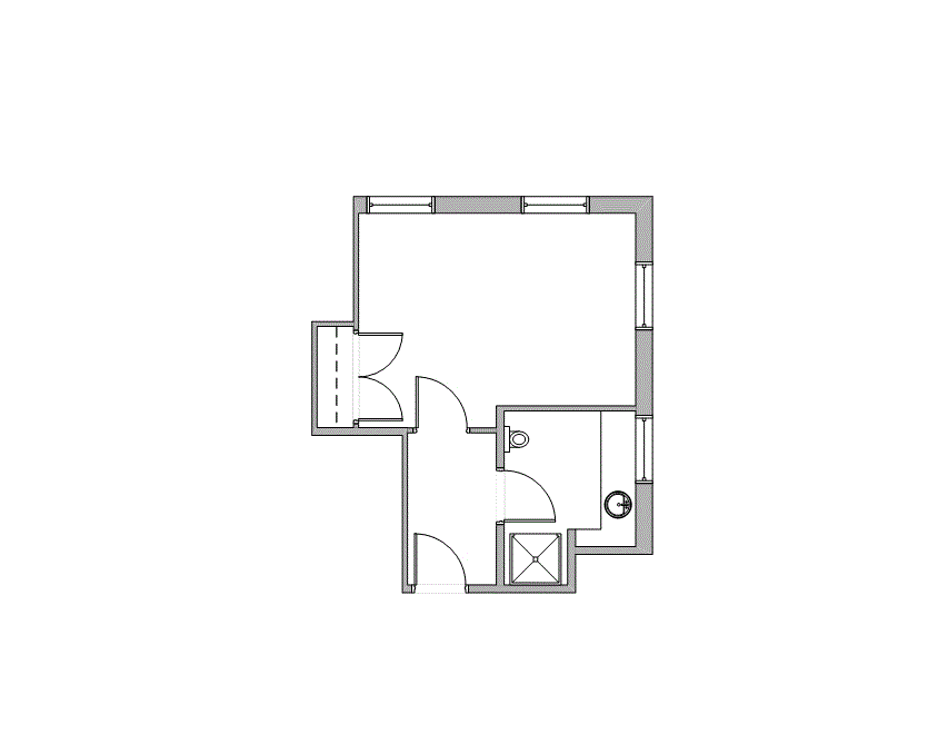 Floor plan of Flexible Office Space for Rent at 10210 Grogans Mill Road 370
