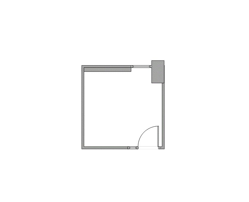 Floor plan of Flexible Office Space for Rent at 2000 Crawford St 0804