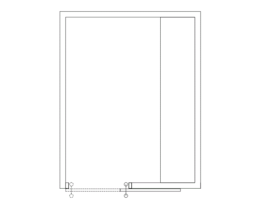Floor plan of Flexible Office Space for Rent at 2000 Crawford St 0831
