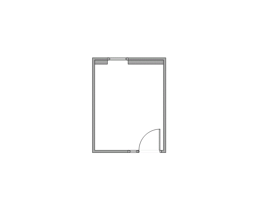Floor plan of Flexible Office Space for Rent at 2000 Crawford St 0832