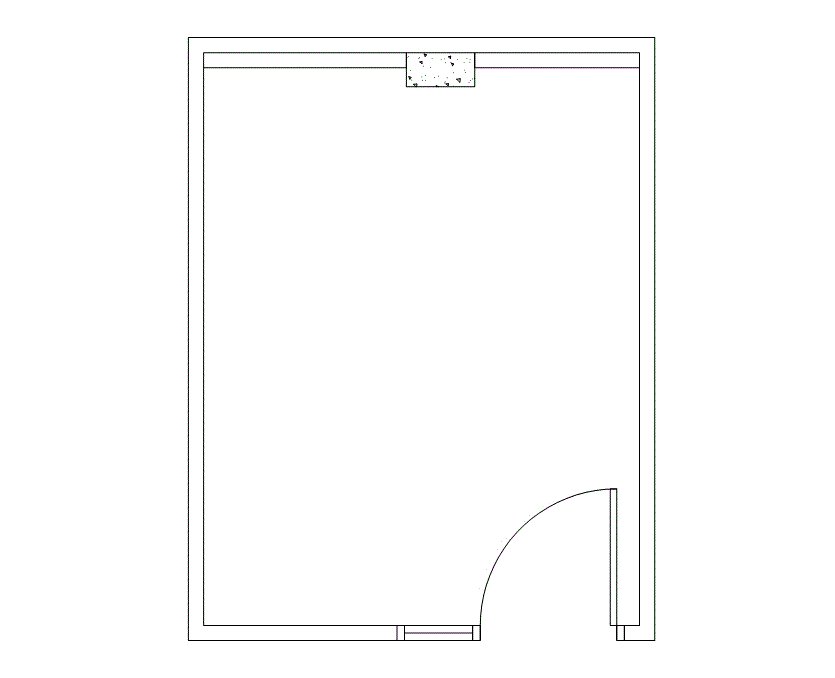 Floor plan of Flexible Office Space for Rent at 2000 Crawford St 0843