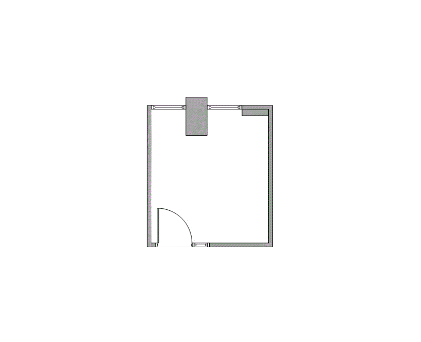 Floor plan of Flexible Office Space for Rent at 2000 Crawford St 0862