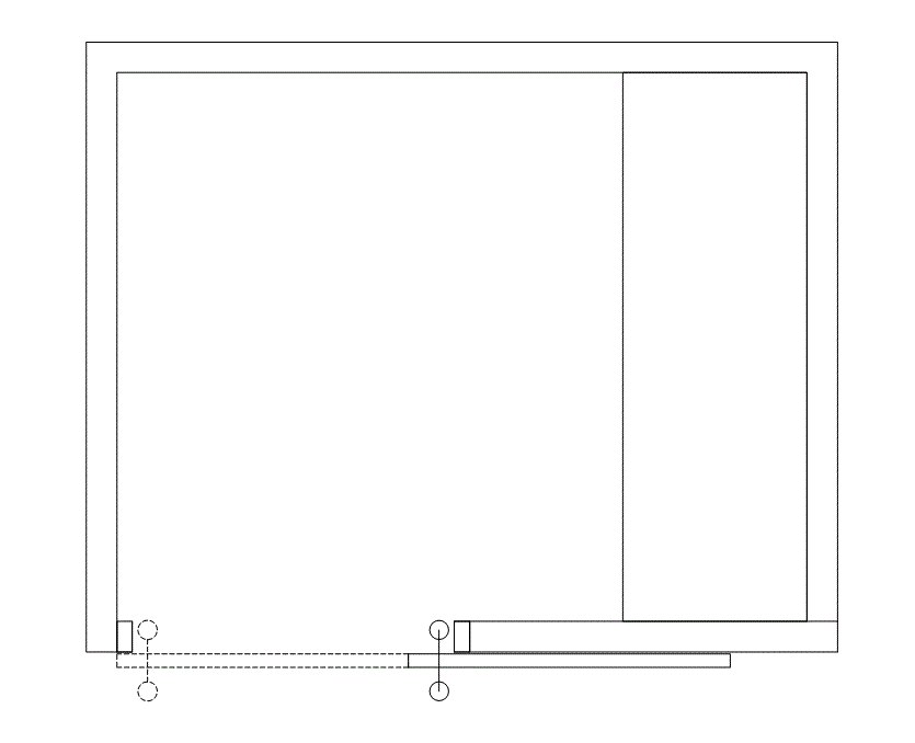 Floor plan of Flexible Office Space for Rent at 2000 Crawford St 0863