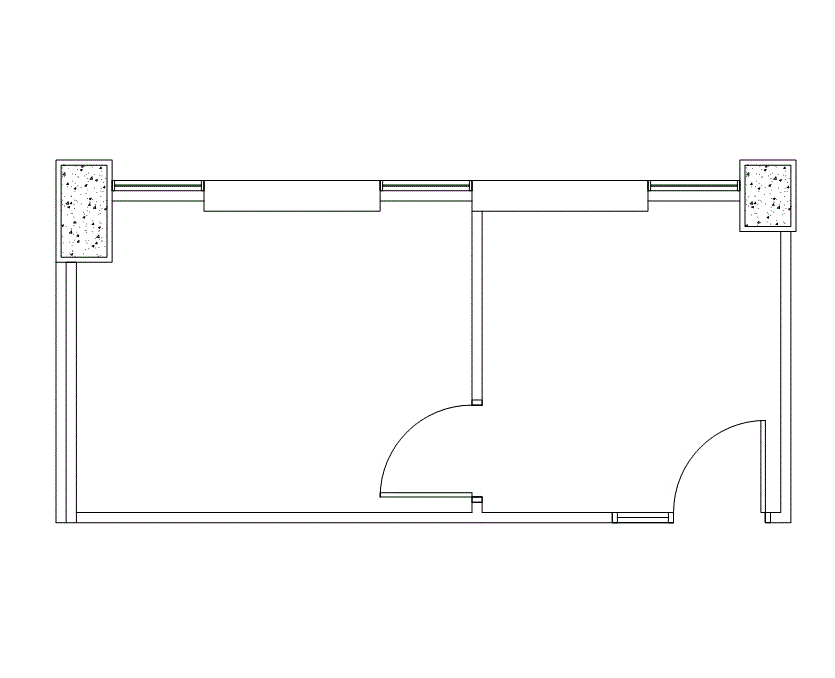 Floor plan of Flexible Office Space for Rent at 2000 Crawford St 1630