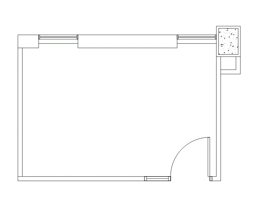 Floor plan of Flexible Office Space for Rent at 2000 Crawford St 1642