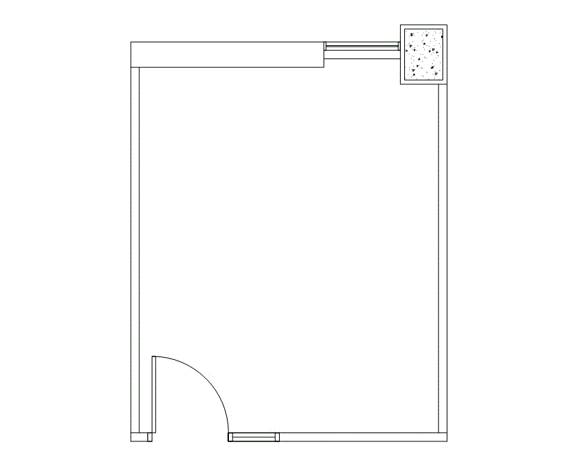 Floor plan of Flexible Office Space for Rent at 2000 Crawford St 1698
