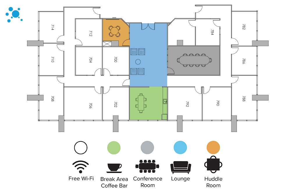 Interior images of Flexible office space at 13601 Preston Rd 9