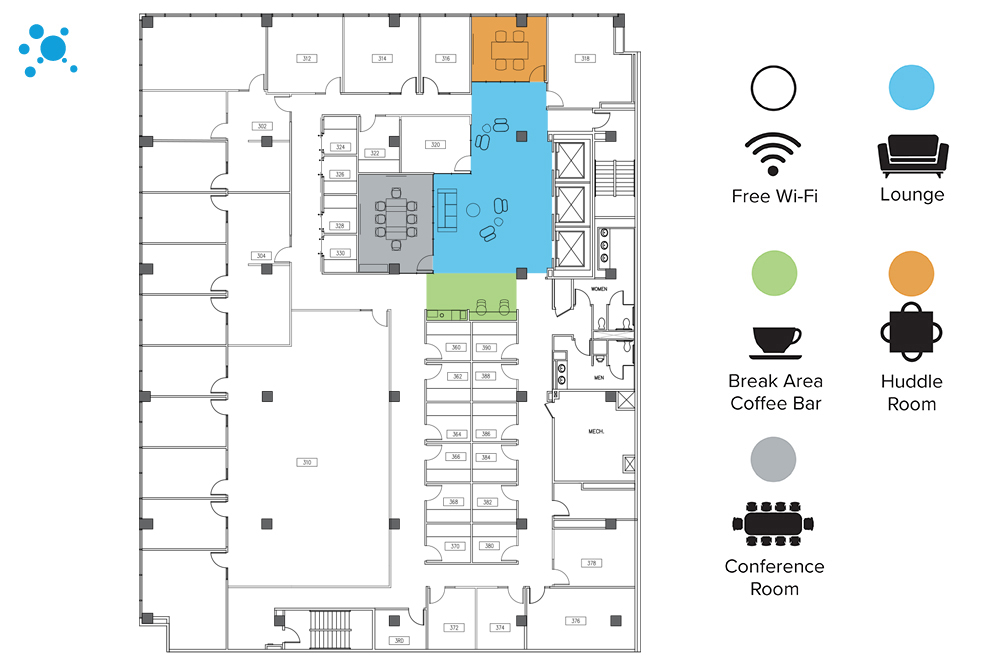 Interior images of Flexible office space at 801 Louisiana Street 5