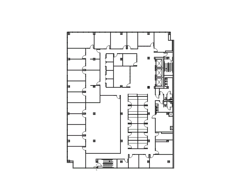 Floor plan of Flexible Office Space for Rent at 801 Louisiana Street 300.WS