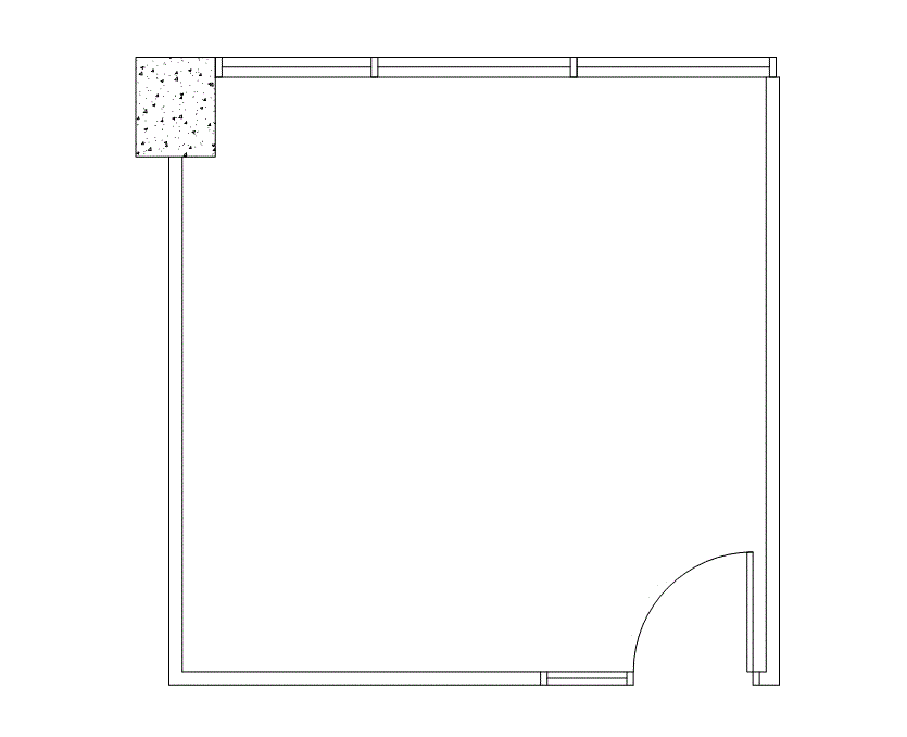Floor plan of Flexible Office Space for Rent at 801 Louisiana Street 308