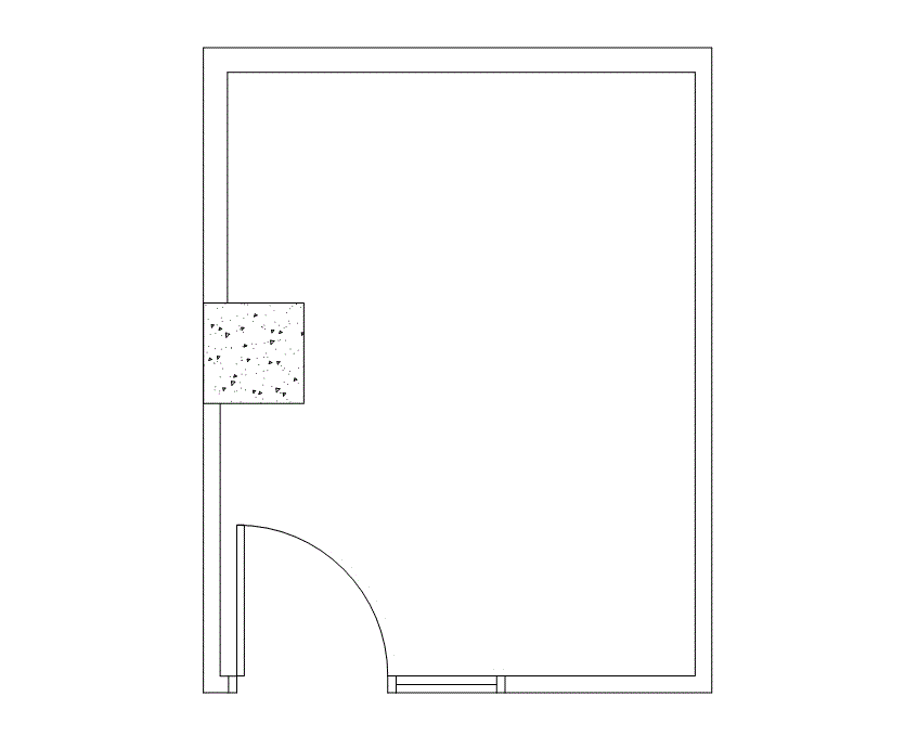 Floor plan of Flexible Office Space for Rent at 801 Louisiana Street 364