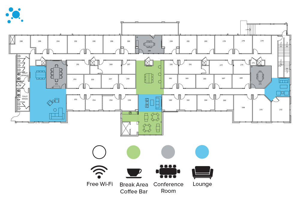 Interior images of Flexible office space at 2020 N Academy 6