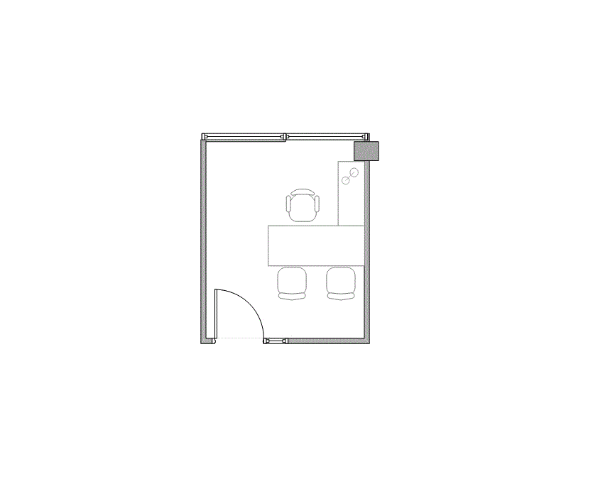 Floor plan of Flexible Office Space for Rent at 1601 Industrial Blvd 3014