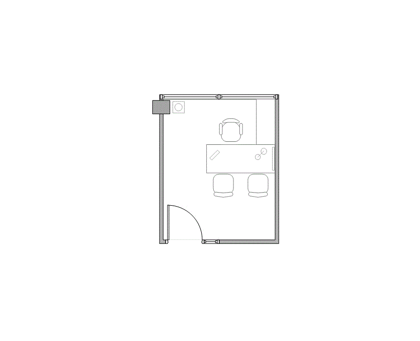 Floor plan of Flexible Office Space for Rent at 1601 Industrial Blvd 3083