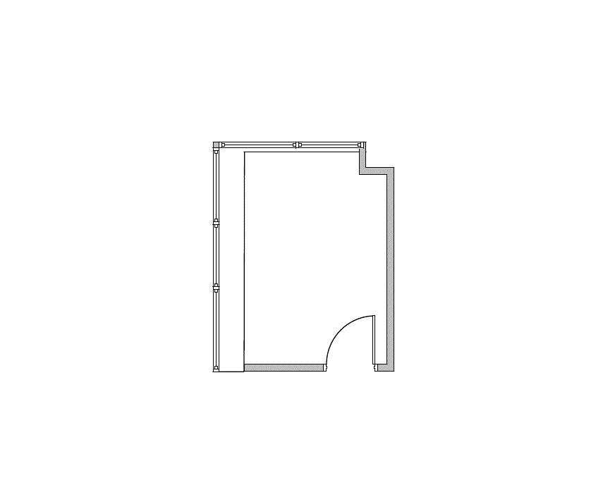 Floor plan of Flexible Office Space for Rent at 1840 Pyramid Place 218