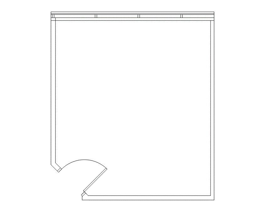 Floor plan of Flexible Office Space for Rent at 1840 Pyramid Place 238