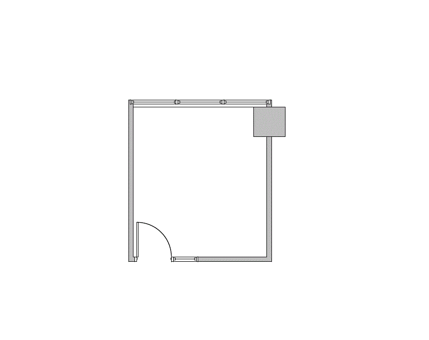 Floor plan of Flexible Office Space for Rent at 1840 Pyramid Place 248