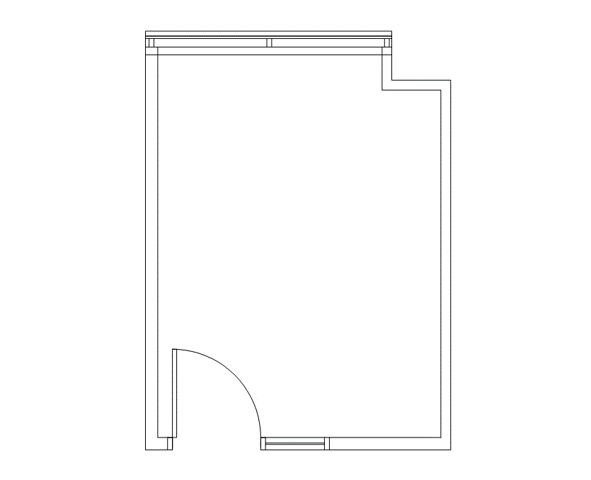 Floor plan of Flexible Office Space for Rent at 1840 Pyramid Place 252