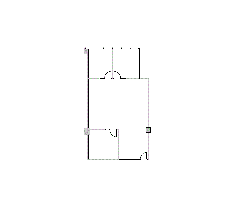 Floor plan of Flexible Office Space for Rent at 1840 Pyramid Place 270