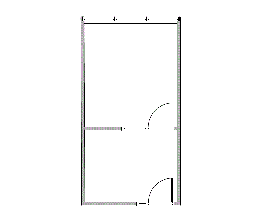 Floor plan of Flexible Office Space for Rent at 1840 Pyramid Place 390