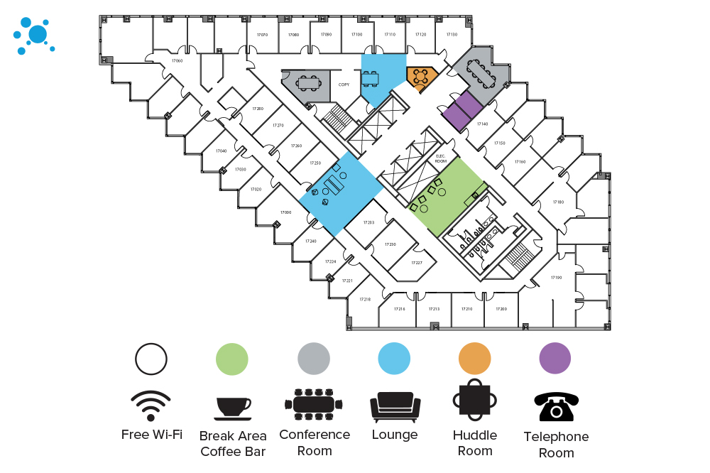Interior images of Flexible office space at 1910 Pacific Ave 9