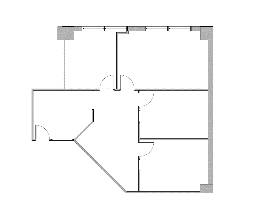 Floor plan of Flexible Office Space for Rent at 1910 Pacific Ave 14100
